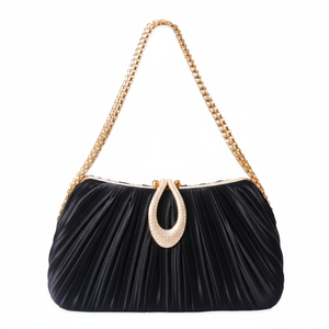 Nouveau sac de soirée de luxe haut de gamme en PU orné de plumes et de strass, disponible pour la vente au détail et en gros - Product Image 1