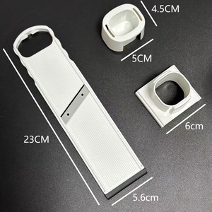 Garlic Slicer Cutter Peeler Kitchen Gadget Stainless Steel Manual Plastic Housing For Garlic Radish Vegetables - Product Image 2