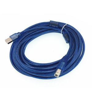 High-Speed <b>Usb</b> 2.0 Printer <b>Cable</b> 5M All-Copper Transparent Blue Shielded Data <b>Cable</b> For Computer And Printer Connection - Product Image 2
