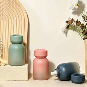 120ml Gradient Colored Glass Empty <strong>Car</strong> Perfume Bottle Essential Oil <strong>Refillable</strong> <strong>Car</strong> Aromatherapy Container - Product Image 1