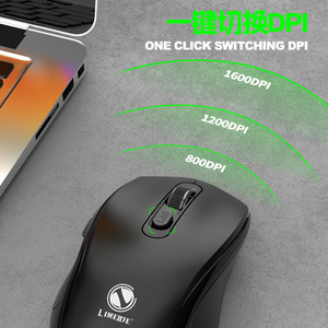 LIMEIDE Wireless <b>Mouse</b> 2.4Ghz Optical 5 Buttons Ergonomic Right Hand Gaming <b>Mouse</b> - Product Image 3