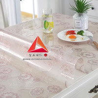 Napperon de table en PVC souple de qualité alimentaire Jinshi, imprimé UV multi-motifs, imperméable, résistant à l'huile, sans lavage, pour salle à manger, café et bureau