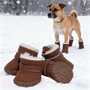 <span class=keywords><strong>Bottes</strong></span> de neige <span class=keywords><strong>pour</strong></span> <span class=keywords><strong>chien</strong></span> en caoutchouc, chaudes, respirantes, mignonnes, douces, confortables, imperméables et écologiques, <span class=keywords><strong>pour</strong></span> toutes les saisons - Product Image 2