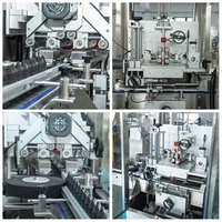 Machine d'étiquetage de manchons thermorétractables pour flacons de fond de teint liquide de différentes formes et tailles, machine à coller les manchons thermorétractables pour cosmétiques