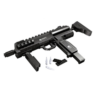 Doe-Het-Zelf-Assemblage Simuleert Model Shotgun M870 Machinepistool Mp4 Bouwblokkenset Speelgoed Militaire Wapenserie Bakstenen Speelgoed (Zakpakket) - Product Image 3