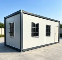 Maison conteneur modulaire, détachable, respirante et extensible pour usage hôtelier, espace de vie portable au design moderne