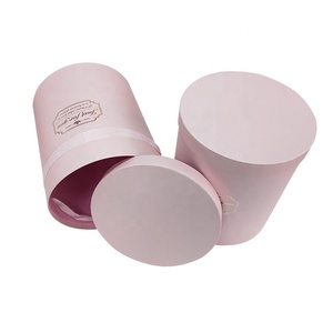 Caja Redonda de Papel para Flores, Embalaje de Cilindro <span class=keywords><strong>Grande</strong></span> para Regalo, de Cartón con Lámina Dorada Personalizada, Precio Bajo de Fábrica al por Mayor - Product Image 3
