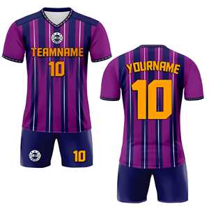 高品质定制成人足球球衣短裤套装个性化球队名称号码顶级OEM服务升华球衣制服 - Product Image 5