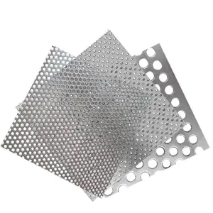 Antiaanbaklaag Aluminium Lazer Snijden M. S Geperforeerde Metalen Plaat Met Aangepaste Perforaties