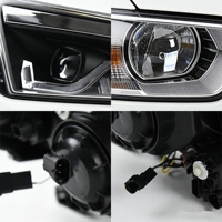 Para Toyota Highlander 2011-2013, Conjunto de Faros Delanteros LED Modificados, Repuesto de Faros para Automóvil, Suministro de Fábrica, Piezas de Automóvil -- Un Par
