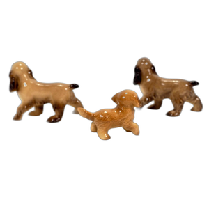 Vintage Hagen Renaker Miniatura <span class=keywords><strong>Cocker</strong></span> Spaniel Perro Familia Figuritas-Juego de 3 - Product Image 3