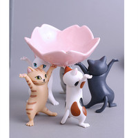 Porte-stylo chat japonais, jouet pour enfants, cadeau d'anniversaire, figurine de chat haltérophile, porte-stylos, figurine de danse, animaux