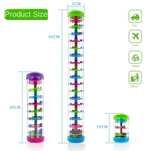 Rattle Ống mưa dính bé Rattle rainmaker đồ chơi mưa âm thanh bắt tay đồ chơi trẻ sơ sinh nắm đồ chơi - Product Image 3
