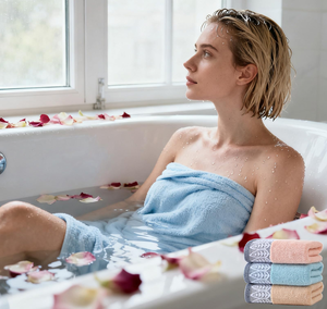 Pure Cotton Face <b>Towel</b> <b>Set</b> Quick-Dry Soft Absorbent Square Rectangle <b>Bath</b> <b>Towel</b> <b>Set</b> - Product Image 3