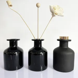 Most Popular Empty Reed Diffuser Bottles 50ml 100ml Round Square Small Scent Bottle Glass Aroma Reed Diffuser Bottles
