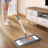 Produsen foldablerefill pel berputar, set alat pembersih lantai rumah dan ember dengan pel Remas datar