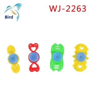 Fabricant en gros il y a des oiseaux WJ-2263 sonnant Mini doigt Spinner toupies petit sol en plastique Spin Stack jouets pour - Product Image 6