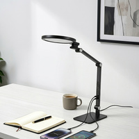 Lámpara de Escritorio LED Ajustable con Salidas USB y USB-C, 5 Modos de Color, Memoria y Luz Nocturna para Minoristas y Distribuidores