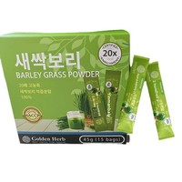 Poudre de Jus Vert Probiotique Coréen Transfrontalier, Substitut de Poudre de Barley Tendre 45g (15 Sachets) Boisson Solide