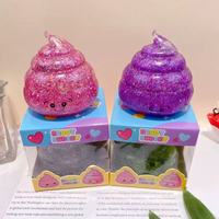 Jouets Squishy de Haute Qualité, Drôles en Forme de Crotte, Jouet Squishy en Maltose Créatif à Paillettes, à Remontée Lente, Anti-Stress, Jouets à Presser Fidget