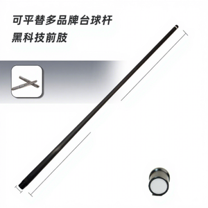 Punta de taco de billar de fibra de carbono KS de 12.4mm, duradera y profesional, para billar de nueve bolas, con funda protectora de rueda central - Product Image 3