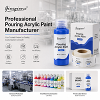 Ensemble de peinture acrylique pour coulage Giorgione 30ml, 27 couleurs, pour toile, verre, bois, pierre, peinture pour coulage DIY, artiste, enfants