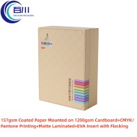Caja de Regalo Personalizada de Alta Calidad con Impresión de Logotipo, Caja de Embalaje Rígida con EVA para Frascos de Perfume, Aceite, Cosméticos, Maquillaje y Productos para el Cuidado de la Piel