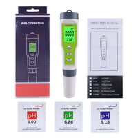Testeur 3 en 1 pH/EC/température, stylo de test de qualité de l'eau avec rétroéclairage