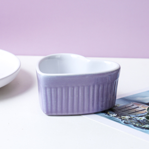 Modern Kitchen <strong>Baking</strong> <strong>Heart</strong> <strong>Shape</strong> Custom Porcelain Souffle <strong>Dish</strong> Ramekins - Product Image 3