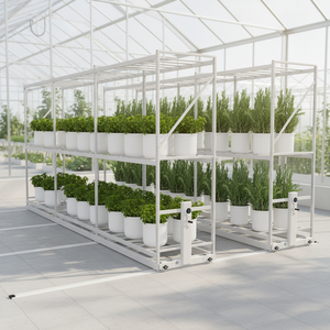 Sistema <span class=keywords><strong>de</strong></span> Cultivo Hidropónico, Estante <span class=keywords><strong>de</strong></span> Cultivo Vertical Móvil para Invernadero - Product Image 1