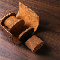 Boîte de rangement pour montres en cuir de luxe, trois emplacements, anti-poussière, antichoc, étui pour montres mécaniques, sac de voyage portable