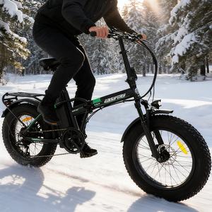 Vélo électrique <span class=keywords><strong>pliable</strong></span> urbain à gros pneus de <span class=keywords><strong>20</strong></span> pouces, double batterie, longue autonomie, <span class=keywords><strong>prix</strong></span> bas, grande batterie, vélo de montagne électrique pour adultes - Product Image 4