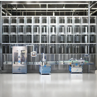 Machine de remplissage, de bouchage et d'étiquetage automatique électrique Orshang pour pâtes cosmétiques et shampoings, état neuf, capacité 2000-4000 BPH, avec cœur PLC