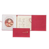 Coffret souvenir pour bébé en lin et PU avec estampage doré - Style royal - Cadeau de premier anniversaire pour des souvenirs de qualité supérieure
