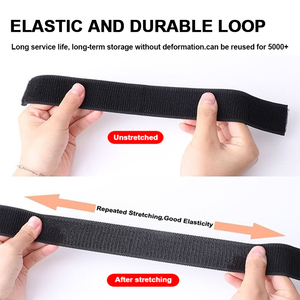 สายรัดเคเบิลแบบตีนตุ๊กแกกันลื่นพร้อมหัวเข็มขัดไนลอนสำหรับจัดการสายยางและอุปกรณ์จักรยาน ขายส่ง - Product Image 3