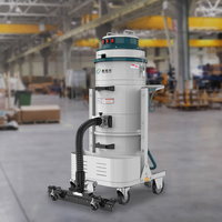Aspirateur industriel 3 moteurs monophasé, conception à double bac supérieur et inférieur pour l'extraction des poussières en atelier