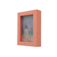 Porte-photos de bureau coloré rose, jaune, bleu avec service OEM ODM pour affichage en magasin, mini cadre photo