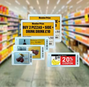Etiqueta Electrónica de Precio de 4.2 Pulgadas con Pantalla de Tinta Electrónica (E-Ink) para Supermercado, Etiqueta Digital Inteligente Inalámbrica con Wifi - Product Image 1