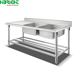 Fregadero individual de acero inoxidable Highbright para cocina, con rodamientos de alta resistencia y sistema de extensión por gravedad, con estante para fregadero. - Product Image 5