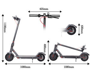 Trottinettes électriques pliantes en alliage d'aluminium de 8.5 pouces pour adultes de 350W avec batterie 36V 10ah M365 Pro E Scooter - Product Image 3