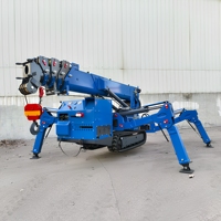 Mini-grue araignée personnalisable à moteur diesel, moteur Weichai, garantie 3 ans, grue hydraulique portable à commande à distance
