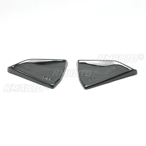For Chevrolet Corvette C7 2014-2019 Car Rear Bumper Corner Side Diffusers Splitter Spoiler Fender Glossy Black Carbon Fiber Look - Product Image 4