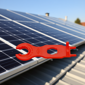 Outil d'assemblage pour connecteurs de câbles solaires MC4, plastique rouge, fabriqué en Allemagne - Product Image 3