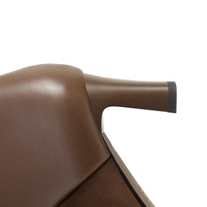 Bottines Western Formelles Personnalisées pour <span class=keywords><strong>Femme</strong></span> Moncheer, à Bout Pointu, Fermeture Éclair, en <span class=keywords><strong>Cuir</strong></span> et Daim, Talon Carré, Embout Métallique - Product Image 6