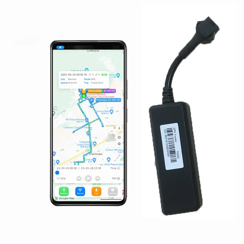 App gratuita TK002 dispositivo di localizzazione GPS automatico mini localizzatore GPS per Auto e motore moto tagliato