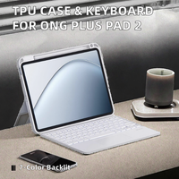 Toptan Fiyatlı TPU Deri Standlı Tablet Kılıfı, Ong Plus Pad 2 için Ayrık Klavye, Çok Açılı Çoklu Stil Makaslı Çalışma Yeni