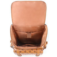 Mochila Vintage de Cuero PU, Gran Capacidad, para Viajes, Portátil, con Logotipo Personalizado OEM, para la Escuela o Negocios