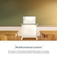 Mobilier éducatif en gros Table d'étude pour étudiants Moniteur caché Bureau d'ordinateur rabattable pliable verrouillable pour l'école