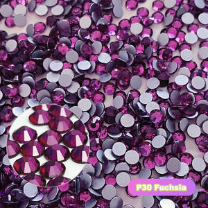 Yantuo SS20 плоская задняя ногтевой камень фуксия розовое золото стразы и стекло свободные свадебные туфли со стразами Одежда 2 сумки со стразами - Product Image 2