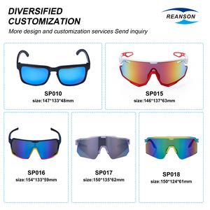 Adulte unisexe plein cadre Tr90 Sport lunettes de soleil Pc lentille Protection des yeux lunettes de cyclisme pour <span class=keywords><strong>skateboard</strong></span> alpinisme course - Product Image 4